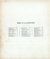 Index to Illustrations, Kendall County 1922